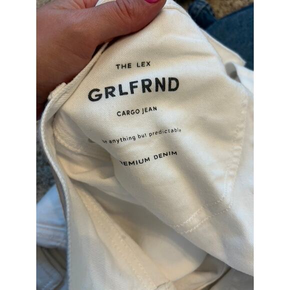 NWT GRLFRND Lex Cargo Jean in Sierra white - Picture 7 of 8